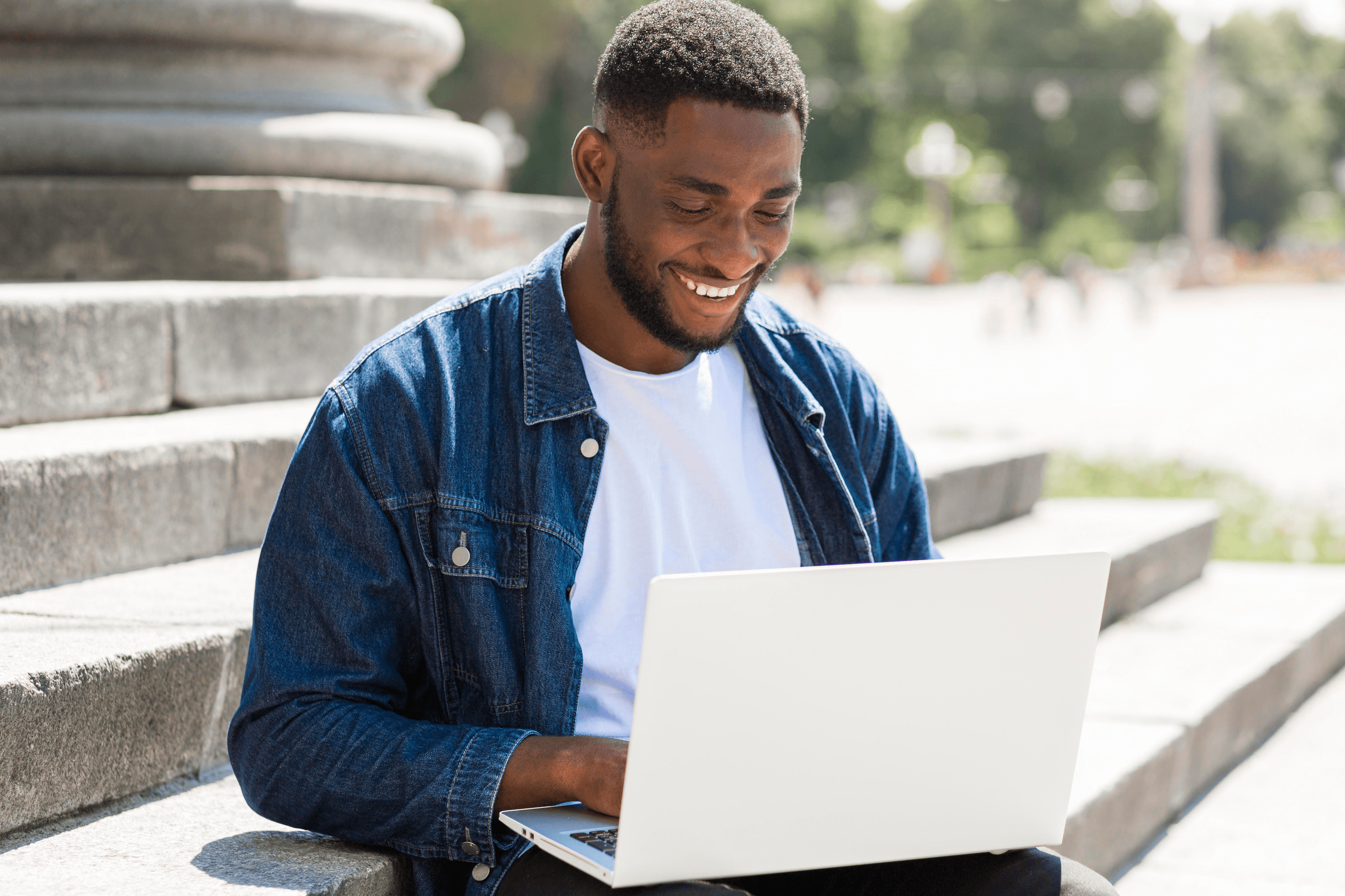 Student smiling