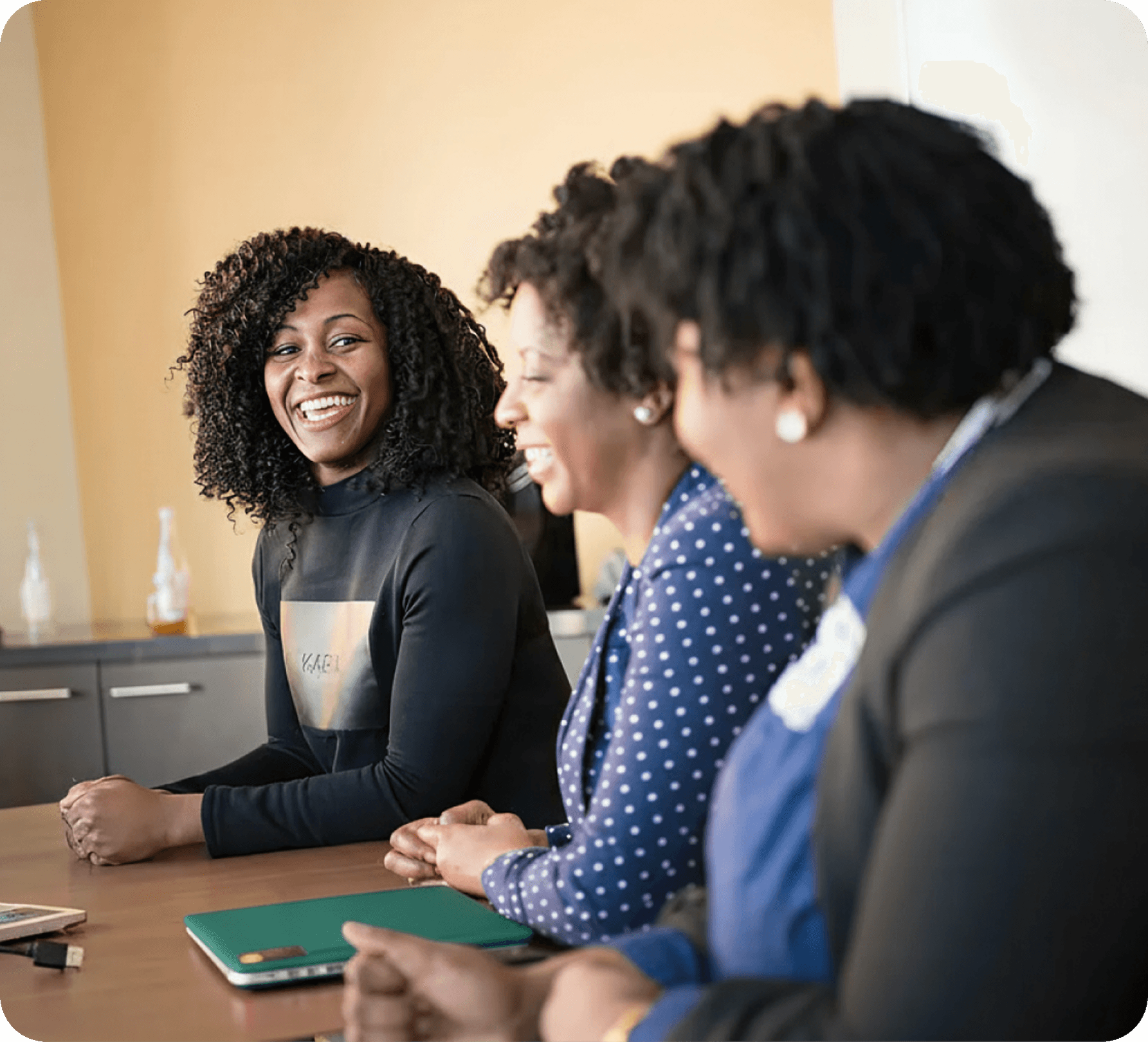 Healthcare professionals collaborating at a table
